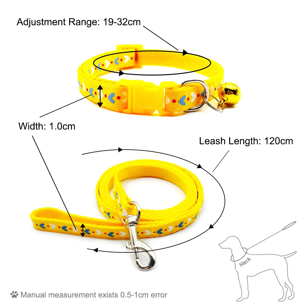 24pcs Fashion colorful chest dog leash pet traction Necklace Cat Collar rope dog harness dogs accessoires running walk trainning