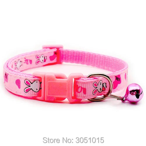 Wholesale 24Pcs Pet Shop Cat Dog Collar With Bell Adjustable Buckle Dog Collars Cat Puppy Pet Cat Dog Accessories Small Dog