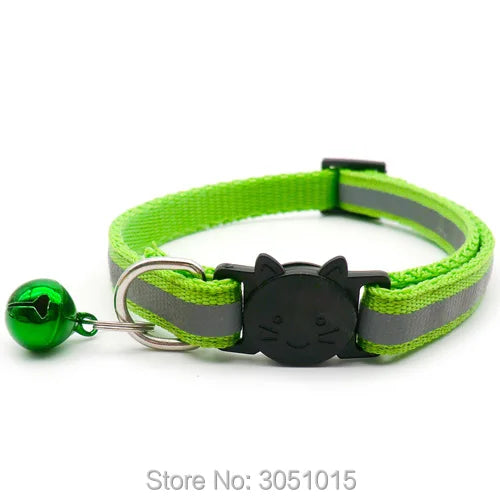 wholesale 24Pcs Puppy Dog Pet Collar with Bell Safety buckle Adjustable Kitten puppy Collar Neck Strap Pet Collar Accessories