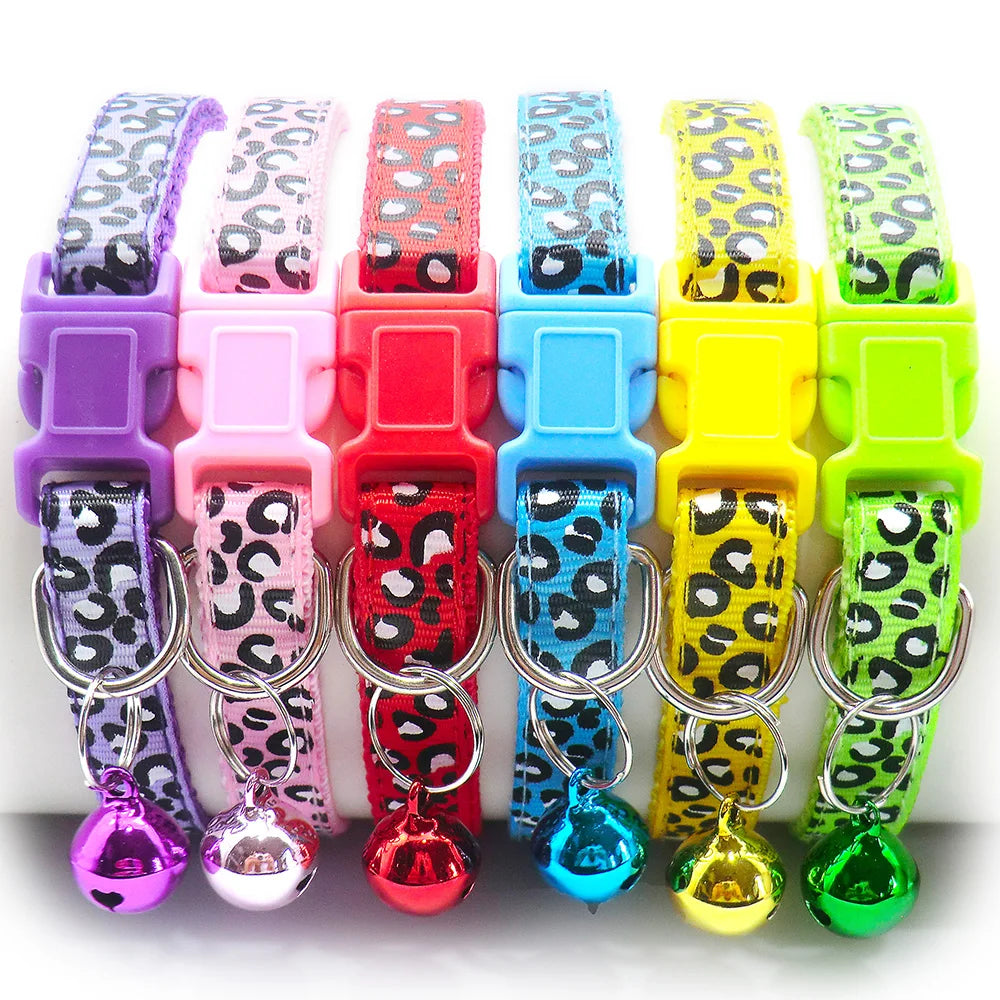 24Pcs Dog collar Pet Adjustable Fashion Checkered Bell Collar For Cats And Small Dog Collars