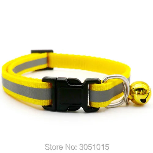 Wholesale 24PCS Safety Reflective Collar Adjustable For Dog Puppy Cat Pet Collars Dog Collar Puppy Accessories dogs collars