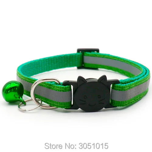 wholesale 24Pcs Puppy Dog Pet Collar with Bell Safety buckle Adjustable Kitten puppy Collar Neck Strap Pet Collar Accessories