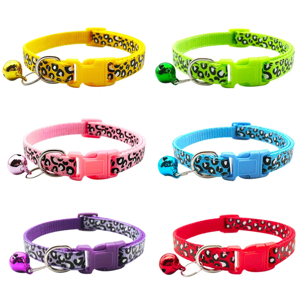 24Pcs Dog collar Pet Adjustable Fashion Checkered Bell Collar For Cats And Small Dog Collars