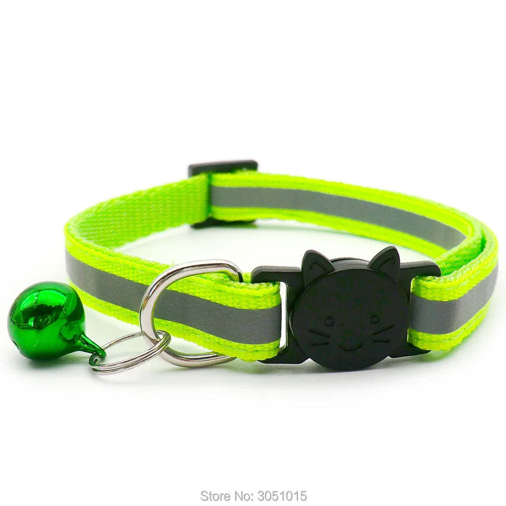 wholesale 24Pcs Puppy Dog Pet Collar with Bell Safety buckle Adjustable Kitten puppy Collar Neck Strap Pet Collar Accessories