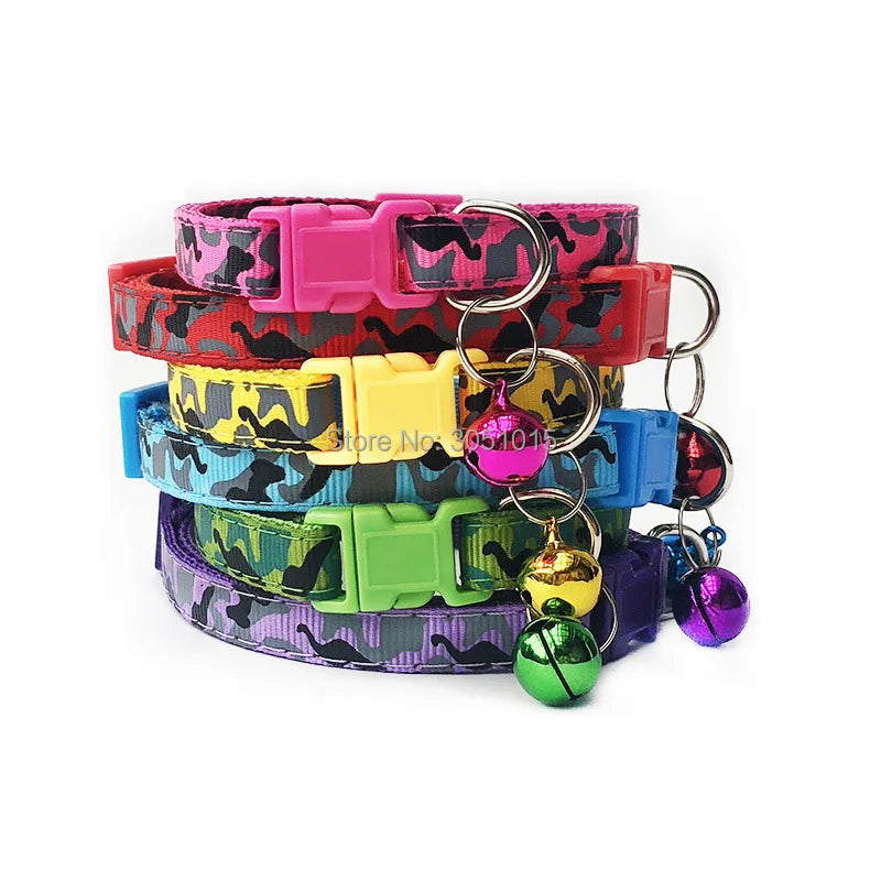 Wholesale 50Pcs/100pcs Pet Dog Tag Collar adjustable Puppy Cat ID Tag Nameplate Collars For Small Medium Large Dogs  PetFitting