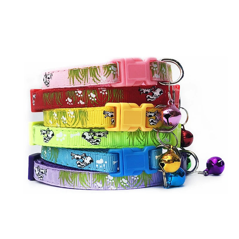 Wholesale 50Pcs/100pcs Pet Dog Tag Collar adjustable Puppy Cat ID Tag Nameplate Collars For Small Medium Large Dogs  PetFitting