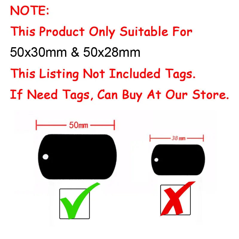 Wholesale 100Pcs Black Silencer Military Man Tag Accessories Dog Tag For Man Silencer Rubber Round Jewellery Tag