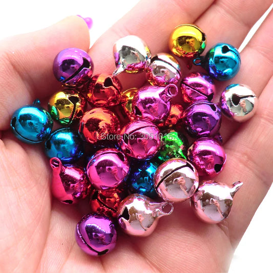 Wholesale 100Pcs 12MM Bell For Pet ID Tag Jingle Bells Beads Festival Christmas Crafts Decoration Accessories Bells For Dog Tags