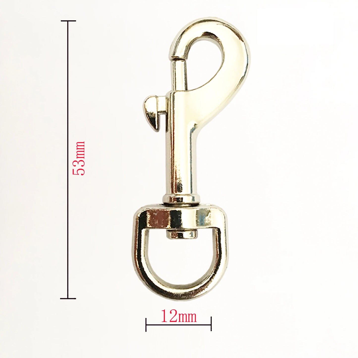 Wholesale 20/50/100  Silver Split Key Ring KeyChain For Pet Dog Tag Silver Clasps Pet Clasp Hook Hardware Dog clip buckle