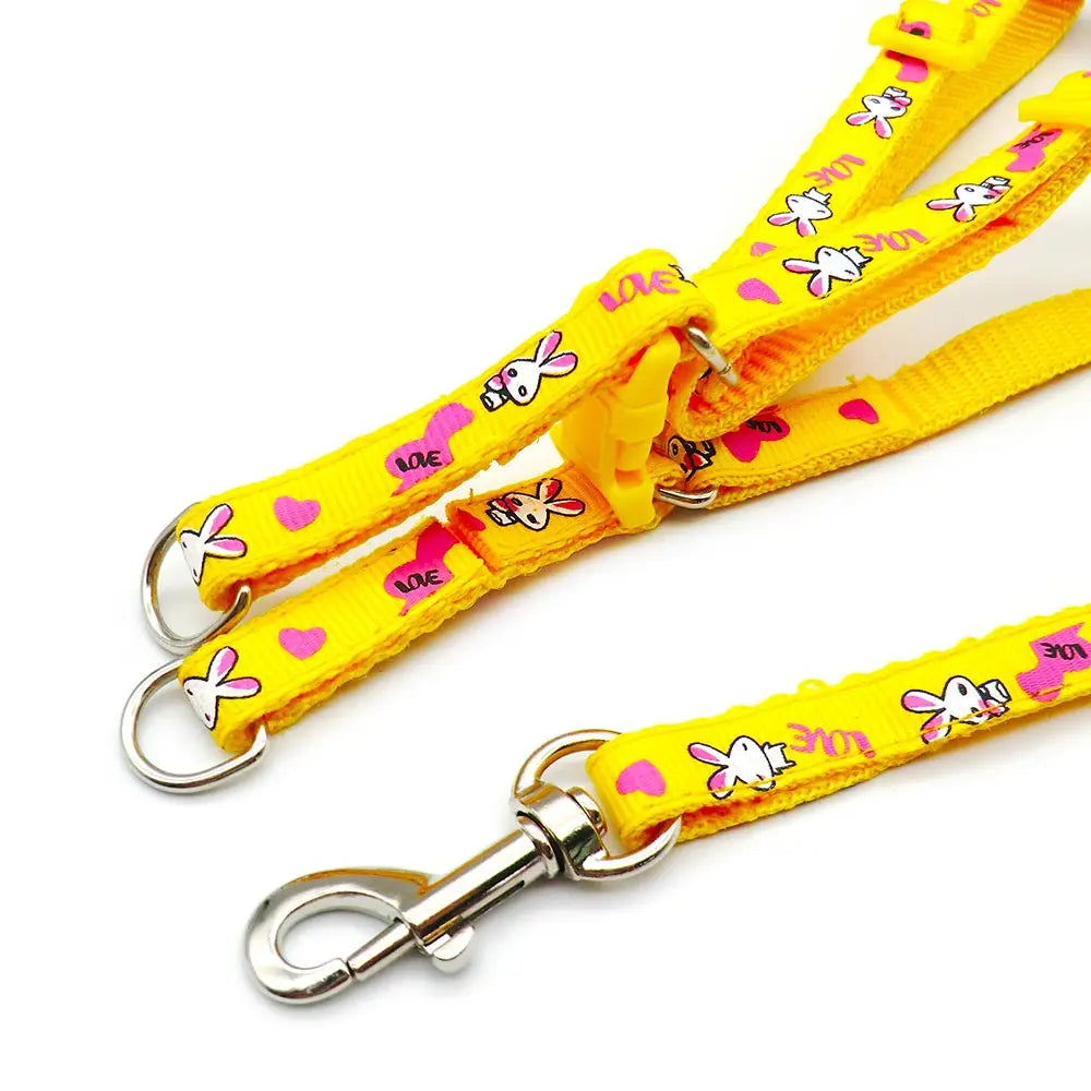 24pcs Adjustable Rabbit Pet Cat Puppy Dogs Leash Harness Colorful Puppy Lead Leashes For Small And Large Dogs Walk Dog Leash