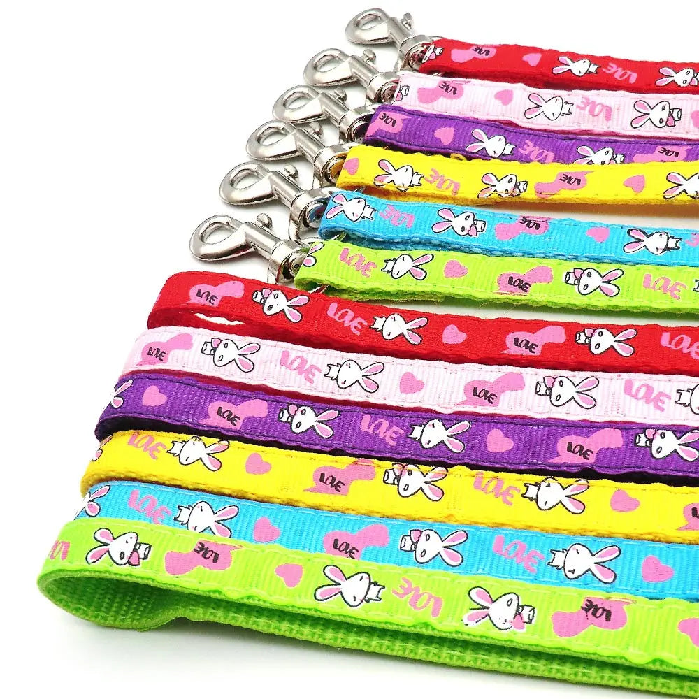 24Pcs Dog Harness Printing Cat Leashs Training Mesh Chest Strap Supplies Adjustable Outdoor Walking Head Lead For Puppy And Pet