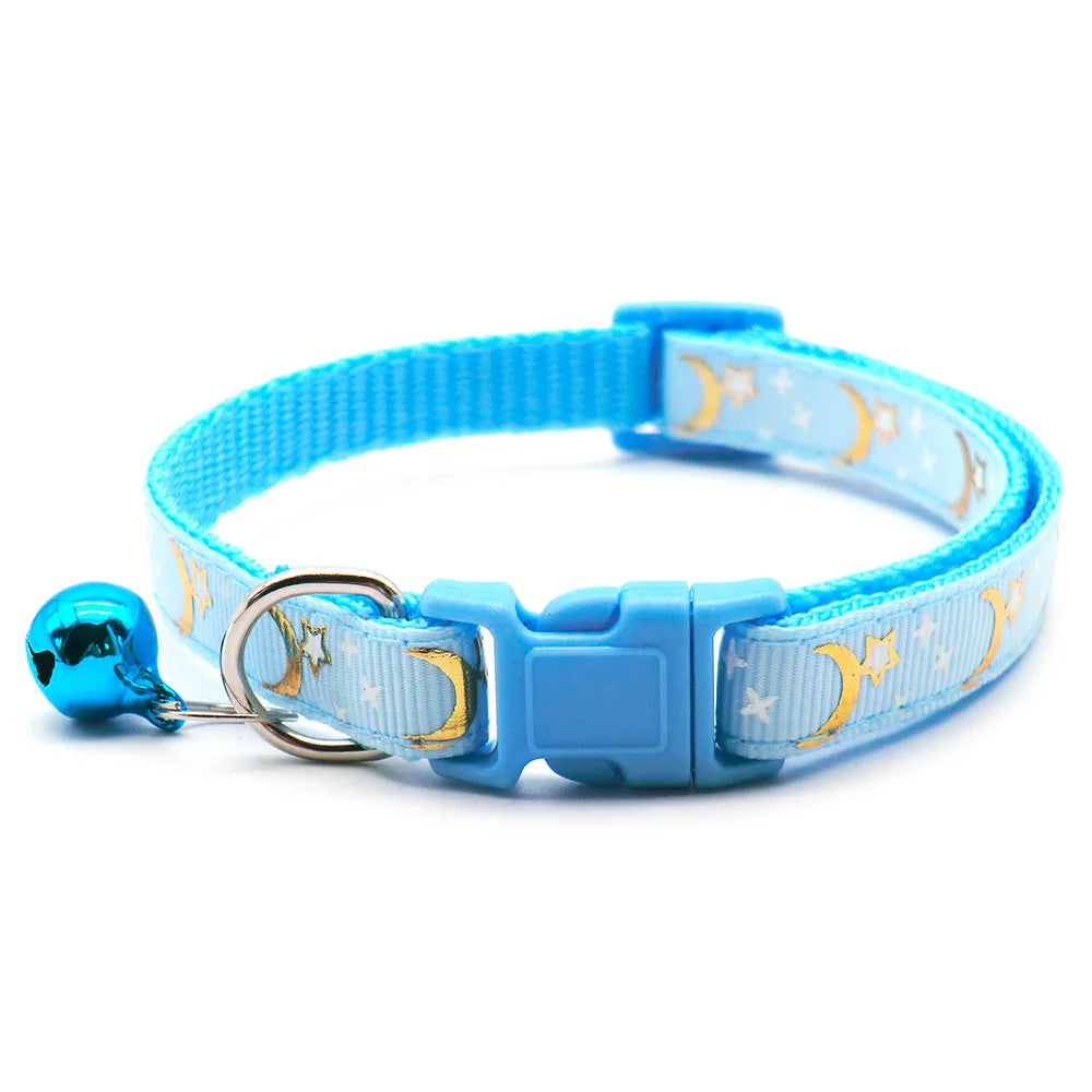 New 24Pcs  For Small Dogs Stars Moon Pet Puppy Collar Buckle Cute Personalized Kitten Leash Accessory Supplies