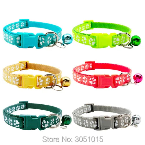 Wholesale 24Pc Safety Casual Dog Collar Neck Strap Fashion Adjustable With Bell Pet Collar Delicate Dog Cat  Pet Shop