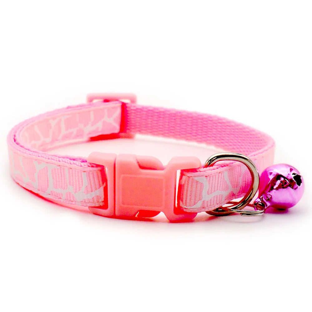 Wholesale 24Pcs Cute Dog Collar With Bell Pendant Adjustable Kitten Collars Puppy Chihuahua Raabit Necklace Pets Accessorie