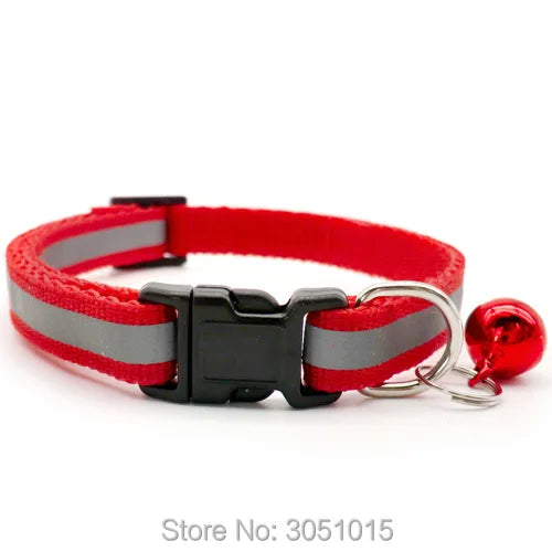 Wholesale 24PCS Safety Reflective Collar Adjustable For Dog Puppy Cat Pet Collars Dog Collar Puppy Accessories dogs collars