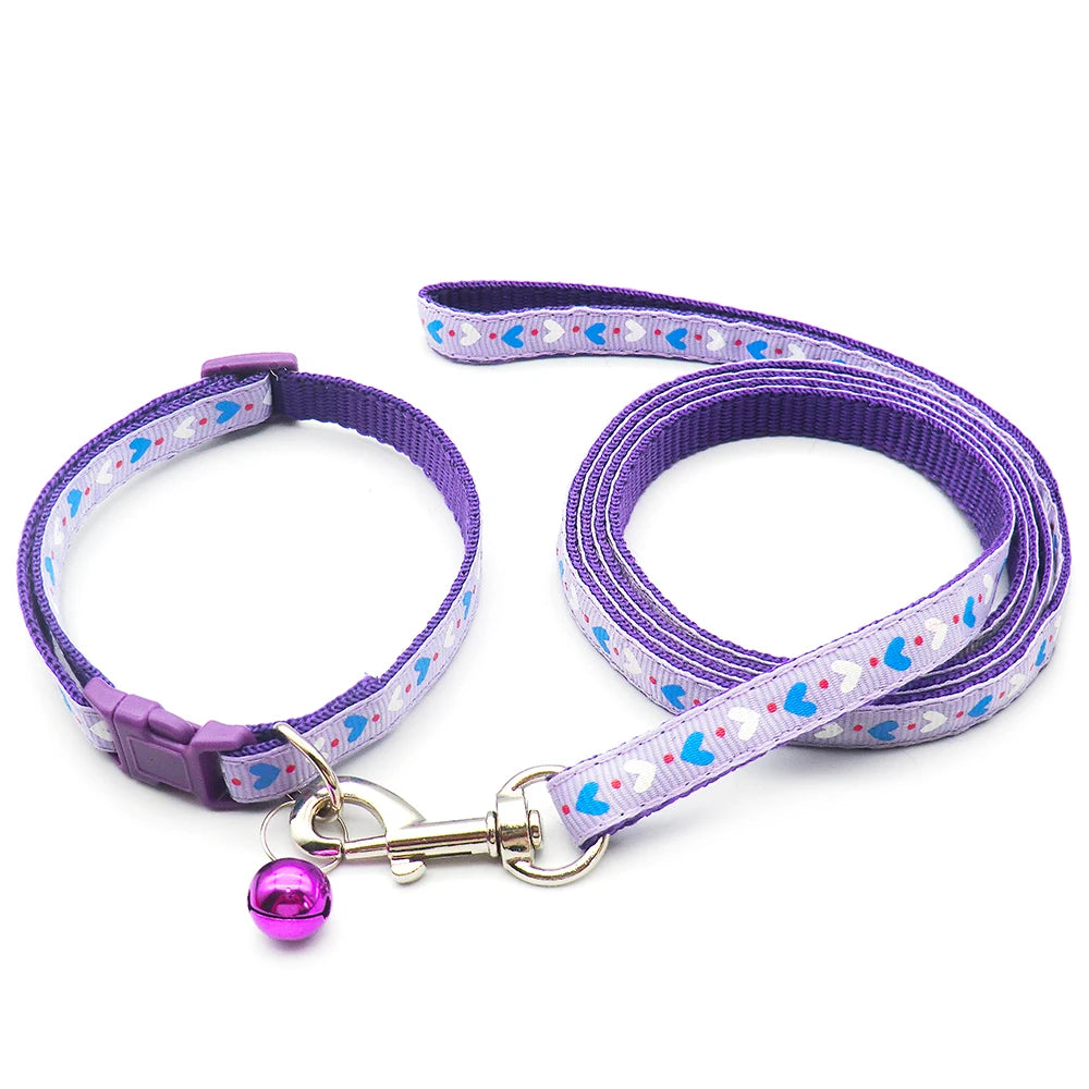 24pcs Fashion colorful chest dog leash pet traction Necklace Cat Collar rope dog harness dogs accessoires running walk trainning