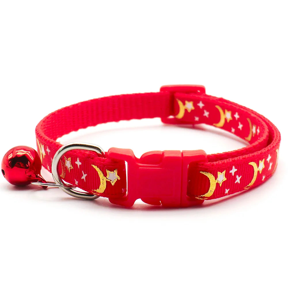 New 24Pcs  For Small Dogs Stars Moon Pet Puppy Collar Buckle Cute Personalized Kitten Leash Accessory Supplies