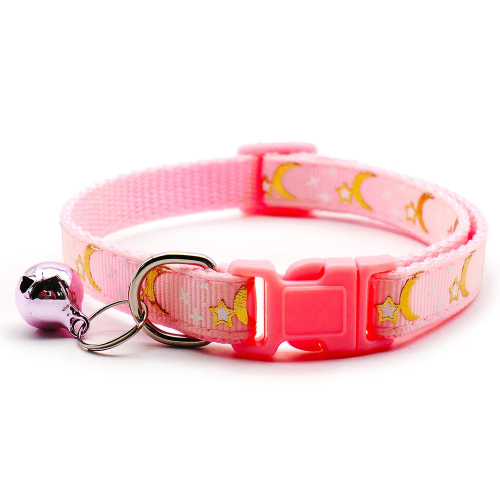 New 24Pcs  For Small Dogs Stars Moon Pet Puppy Collar Buckle Cute Personalized Kitten Leash Accessory Supplies