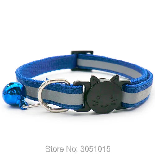 wholesale 24Pcs Puppy Dog Pet Collar with Bell Safety buckle Adjustable Kitten puppy Collar Neck Strap Pet Collar Accessories