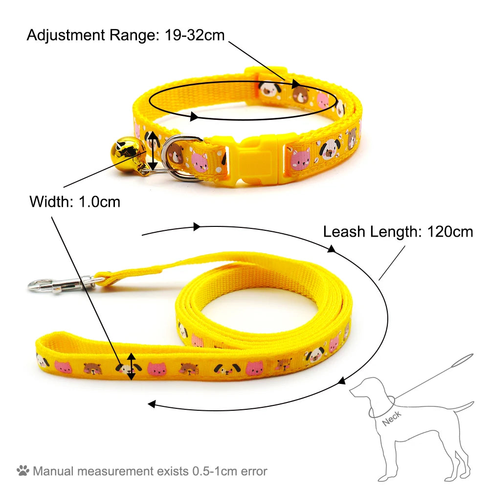 24 Sets Dog Harness with Lead Leash Puppy Cat Adjustable Colors Choose Chain Collars Interactive Toy Pet Supplies Accessories