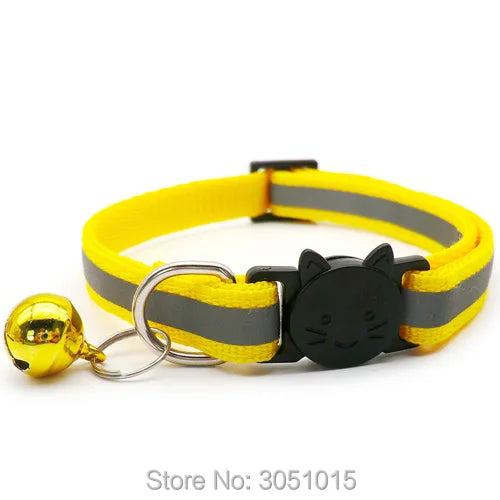 wholesale 24Pcs Puppy Dog Pet Collar with Bell Safety buckle Adjustable Kitten puppy Collar Neck Strap Pet Collar Accessories