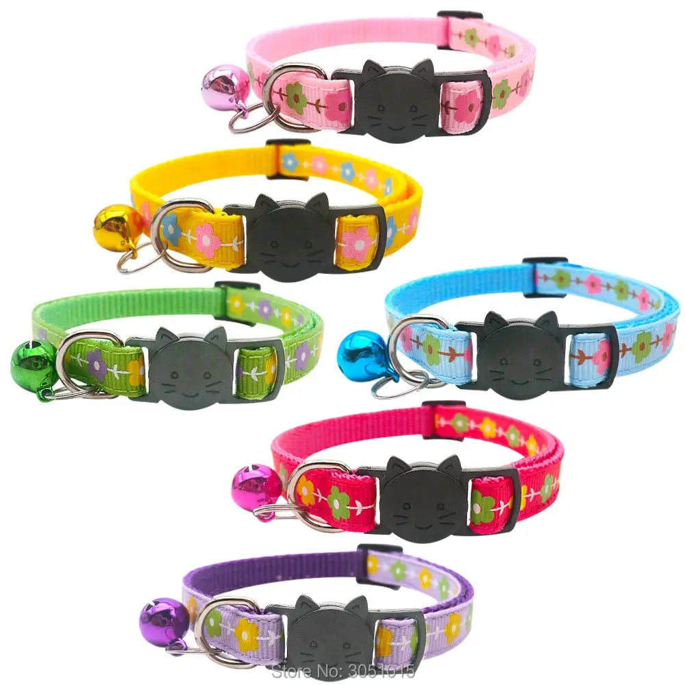 100pcs Fashion Pet Collars Adjustable Christmas collar Dog Cat Collars Flowers Leashes Puppy Cute Kawaii Collars Accessories new