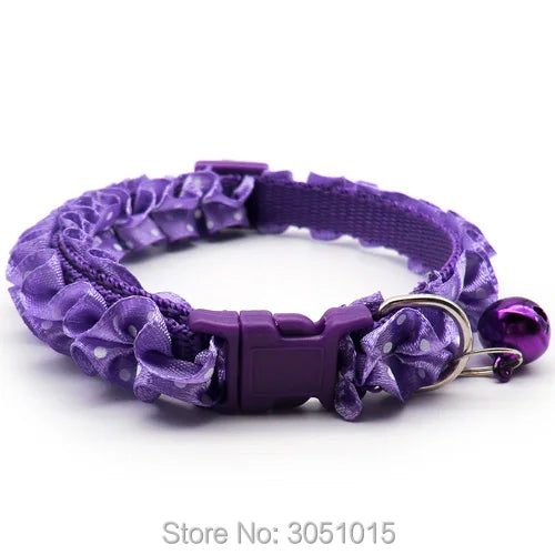 Wholesale 24Pcs Useful Puppy Kitten Cat Dog Strap Buckle Pet Collar Fabric Pattern Dogs Pet Supplies Cat Kitten Collar Pet Shop