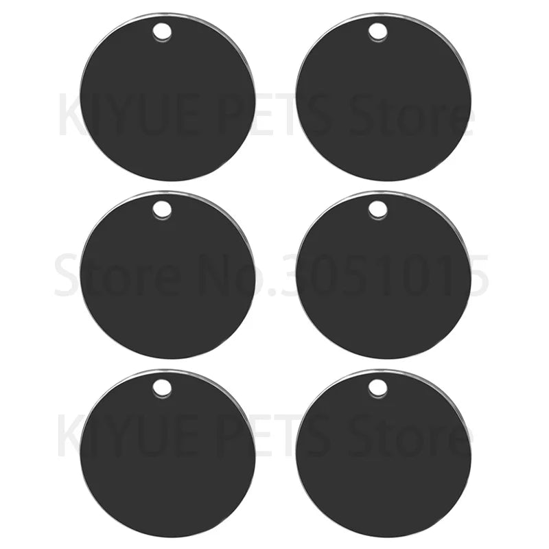 Wholesale 20pcs/lot Stainless Steel Pendant Round Blank Dog Tag Necklace Jewelry Making Key Ring Accessories