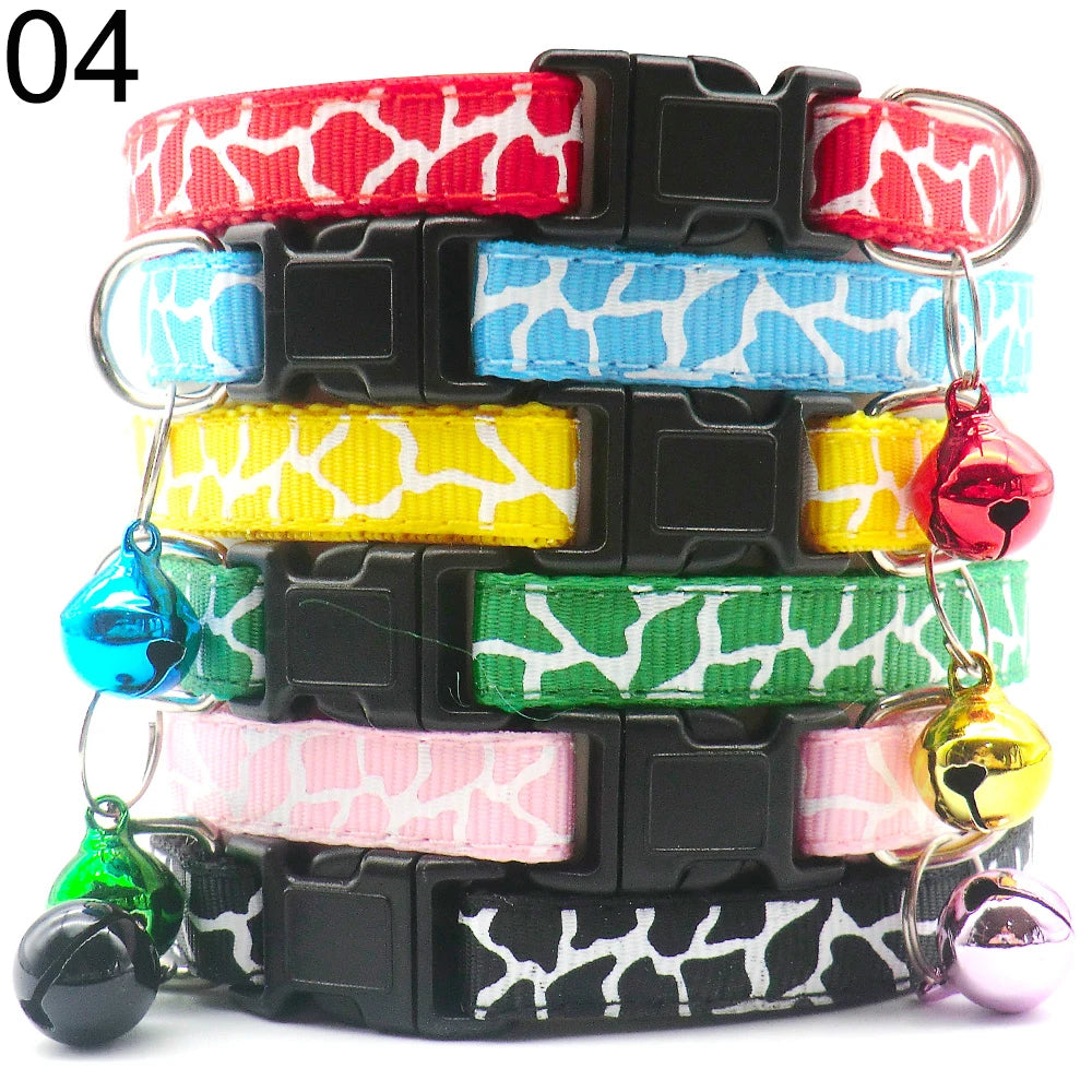 Wholesale 24PCS Cloth Material Pet Necklace Adjustable Halter Neck Strap Personality Bell Breathable Fashion Collar