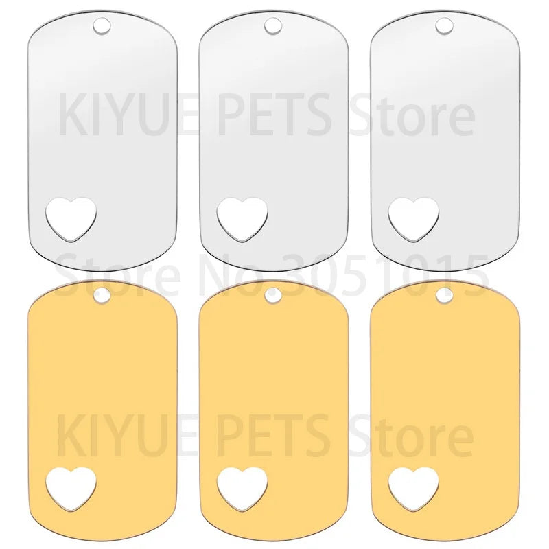 Wholesale 20PcsStainless Steel The Dog Tag Military Set Personalised Necklaces Keychain Men Jewelry Army Style Custom Make Plate