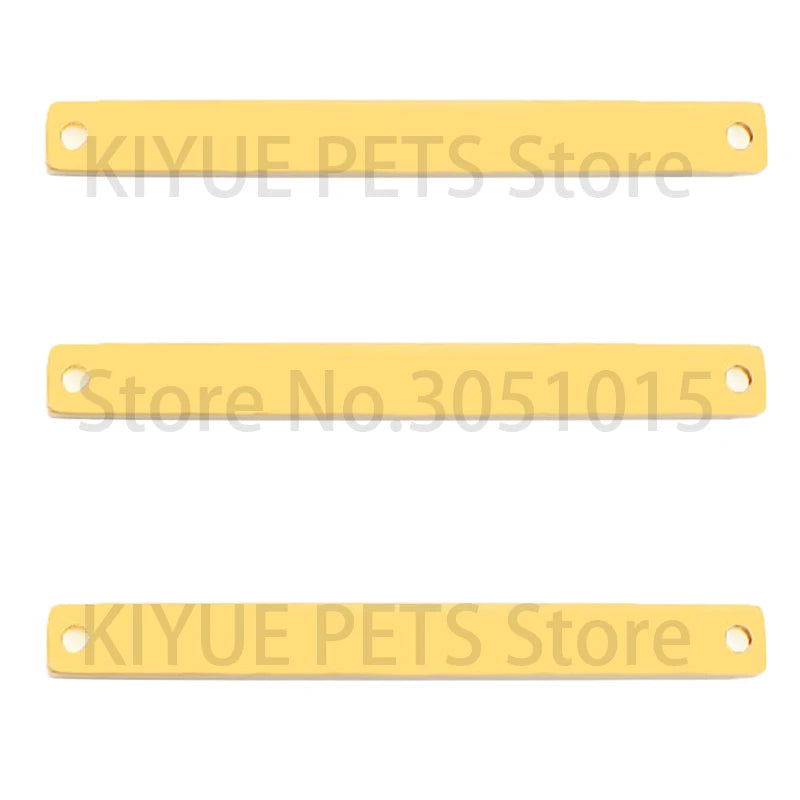 100Pcs Customized Pet Anti-lost Stainless steel Tag Personalized Engravable ID Plate  Necklace Jewelry Pendants Souvenir