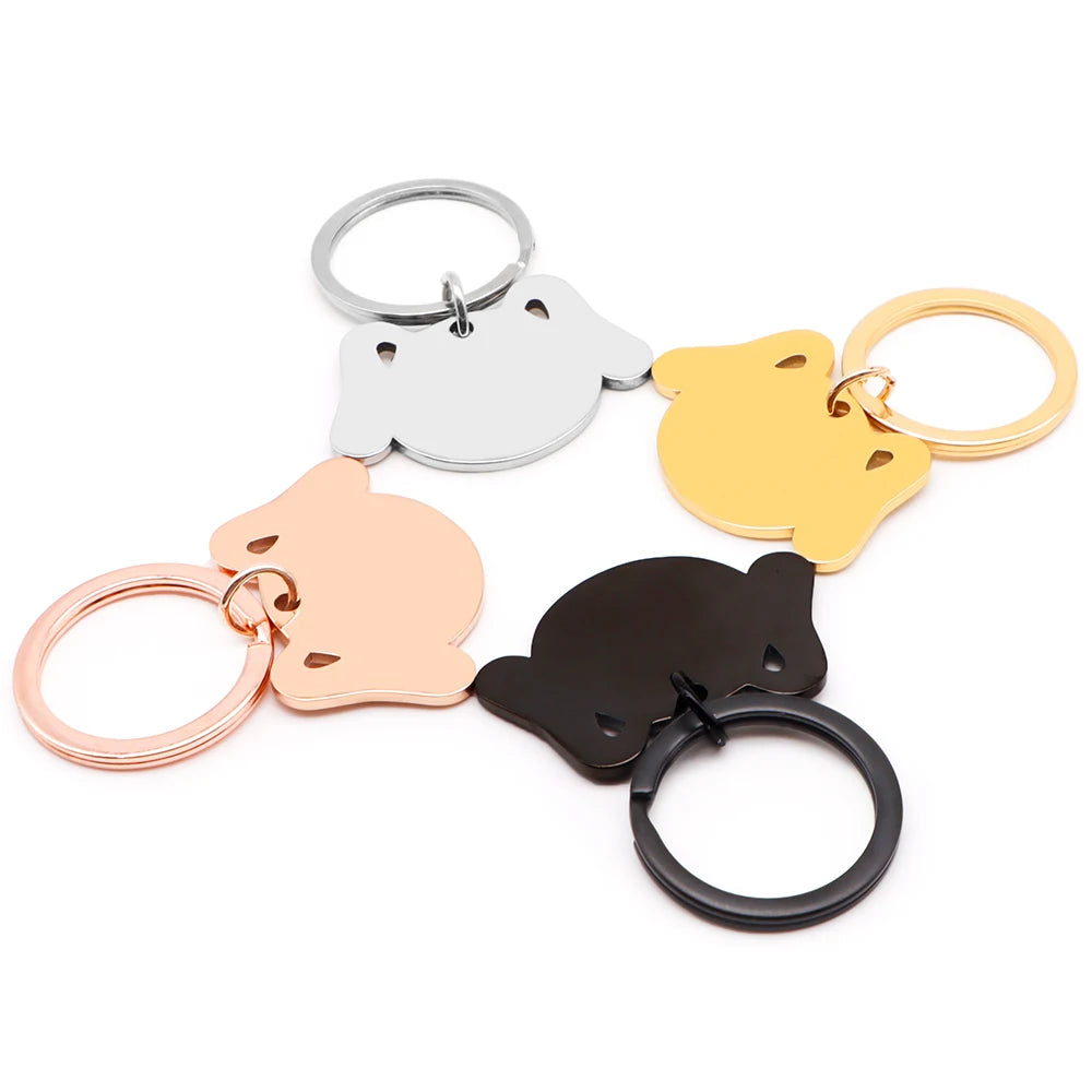 20PCS Pet Dog ID Tag Personalized  Stainless Steel Cat Puppy Collar Accessories Custom Engraved Anti-lost Name DIY Pendant