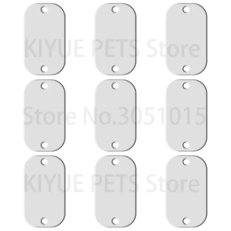 Wholesale 20Pcs Personalized Dog ID Tag Engraved For Man Pet Name Address Dog  Pendant Puppy Necklace Charm LOGO Accessories