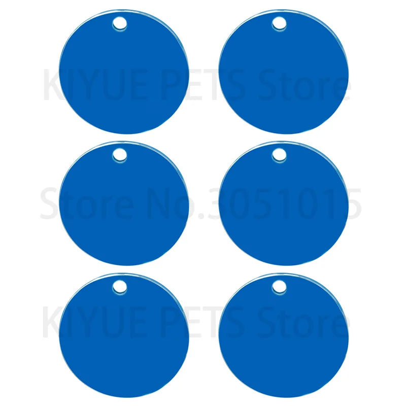 Wholesale 20pcs/lot Stainless Steel Pendant Round Blank Dog Tag Necklace Jewelry Making Key Ring Accessories