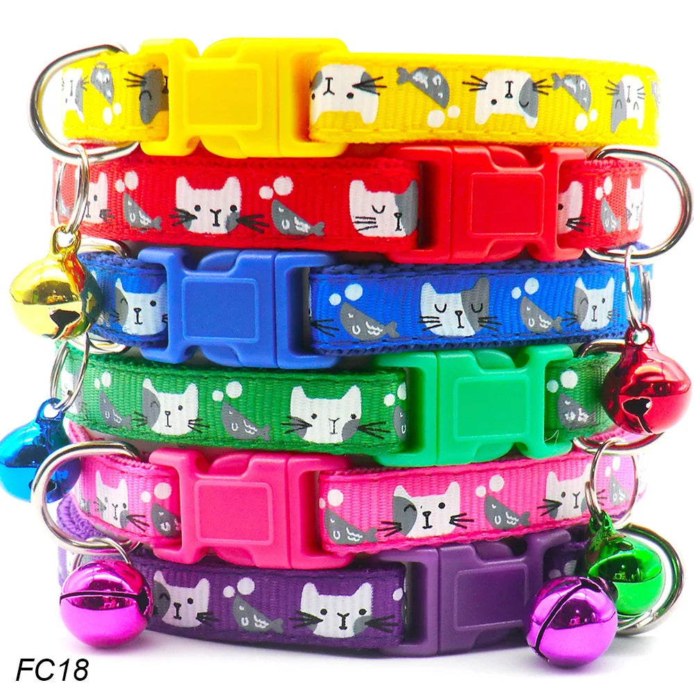 Wholesale 100Pcs Dog Collar With Bell For Dog Adjustable Pet Product Accessories Buckles Cat ID Tag Bow Ties Rabbit Neckties