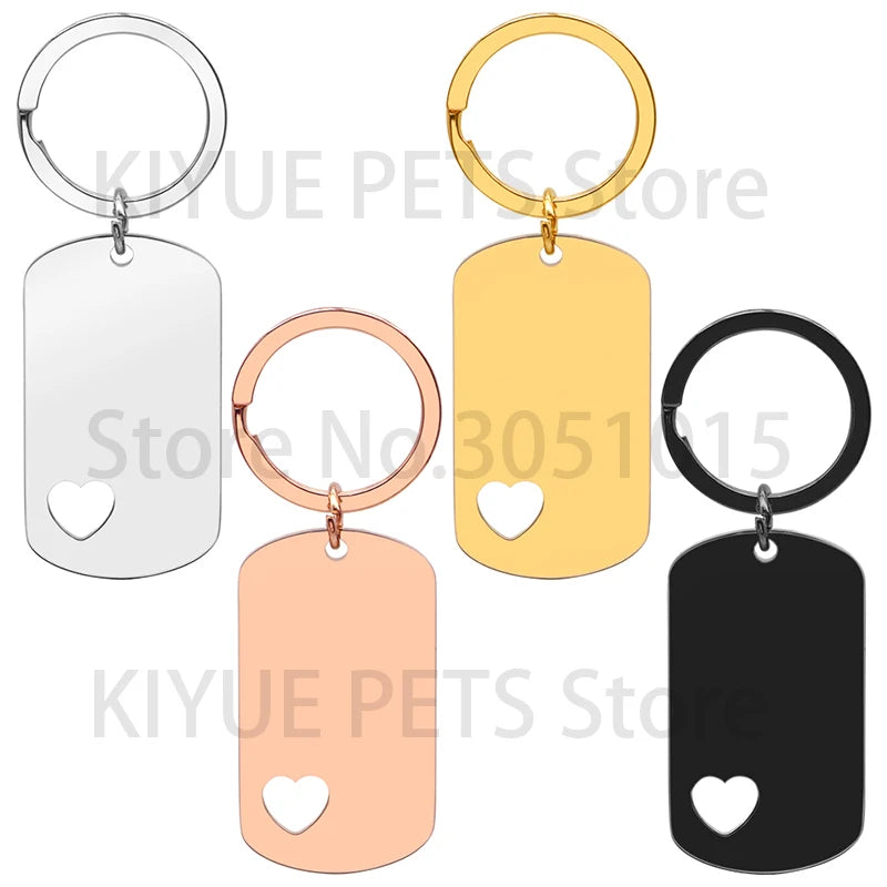 20PCS Dog Tag Necklace Military Army Nameplate ID Blank Pendant Mirror Polished Stainless Steel Jewelry Men Wholesale Plate