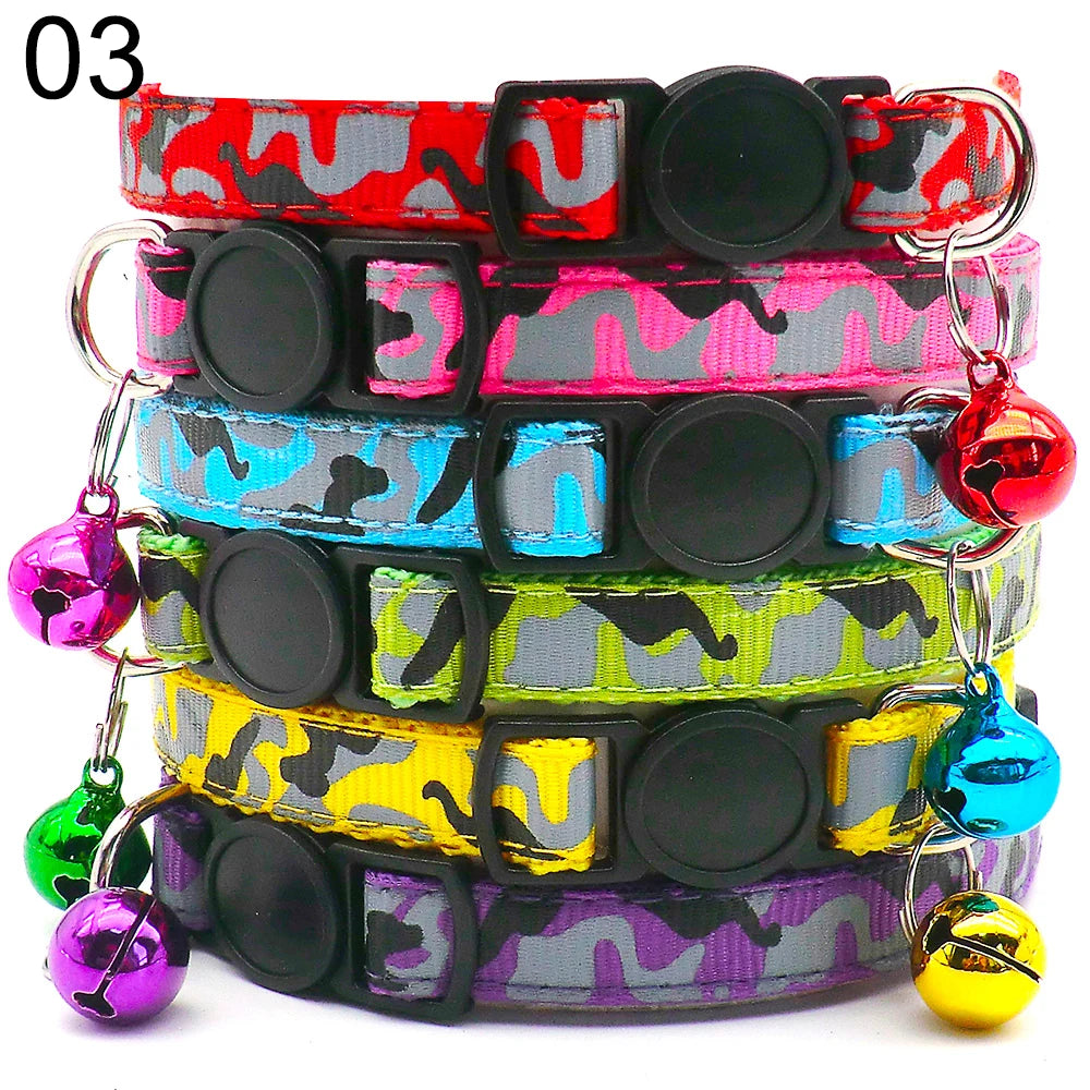 Wholesale 24PCS Oval Clasp Dog And Cat Collar Adjustable Halter Neck With Bell Necklace Personality Charm Accessories