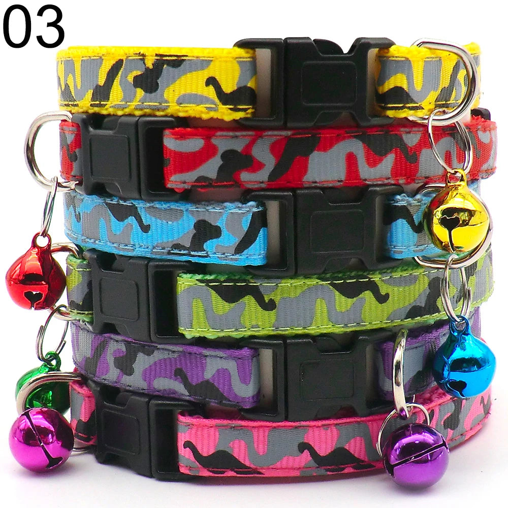 Wholesale 24PCS Cloth Material Pet Necklace Adjustable Halter Neck Strap Personality Bell Breathable Fashion Collar