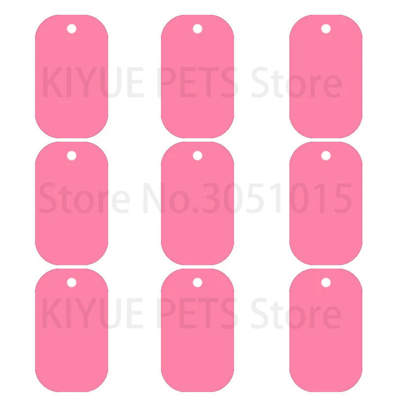 Wholesale 100 Pcs Man Military ID Tag Personalized Dog ID Tag Silencer Customized Custom Engraved Cat Pet Name Phone Aluminum