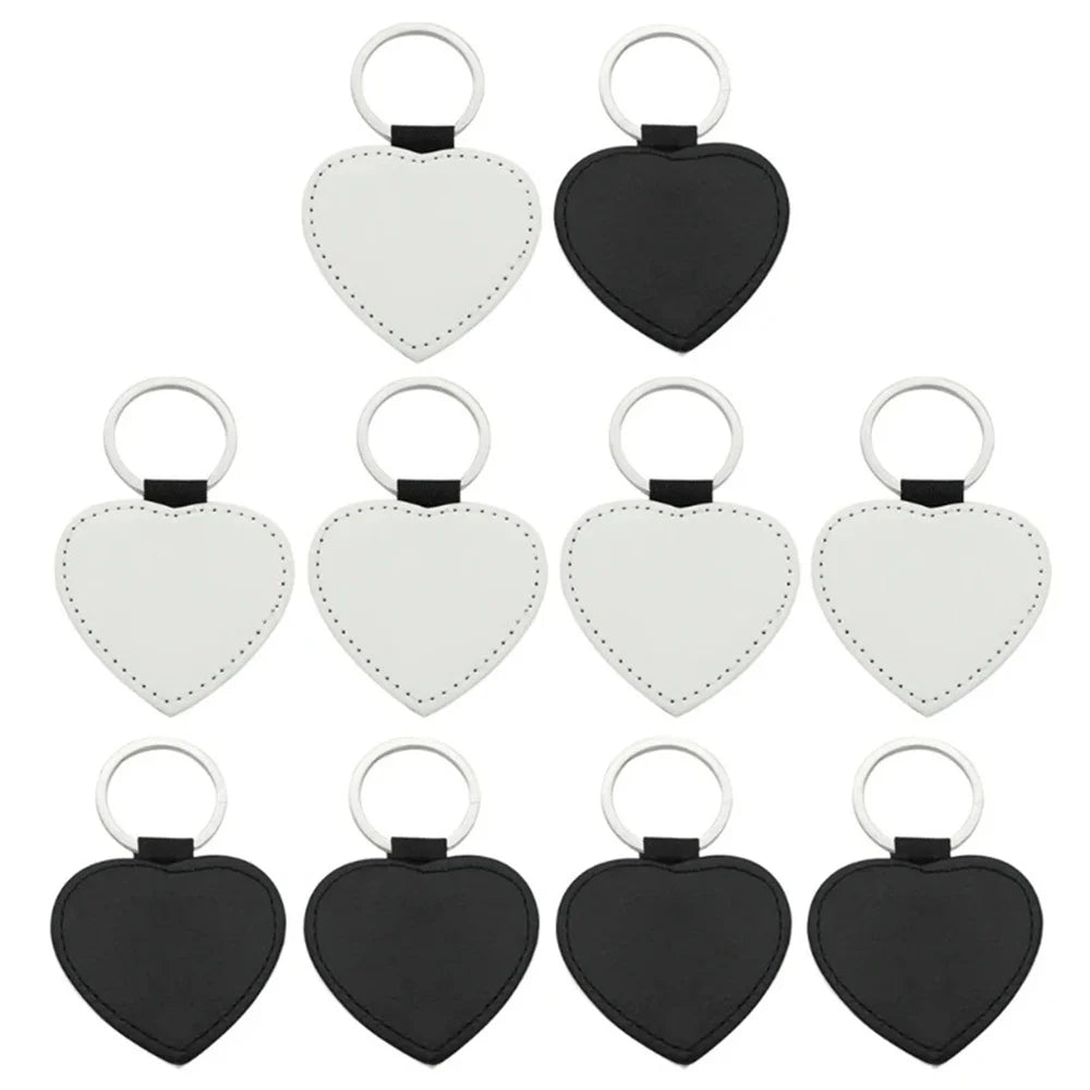 20Pcs Blank Sublimation Dog ID Tags Heart Round Square MDF Personalized DIY Jewelry Making Wholesale