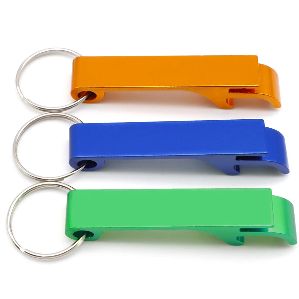 Wholesale 20/50/100Pcs Customized Can Opener Portable Wedding For Party KeyChain Ring Restaurant Promotion Giveaway Logo Gifts