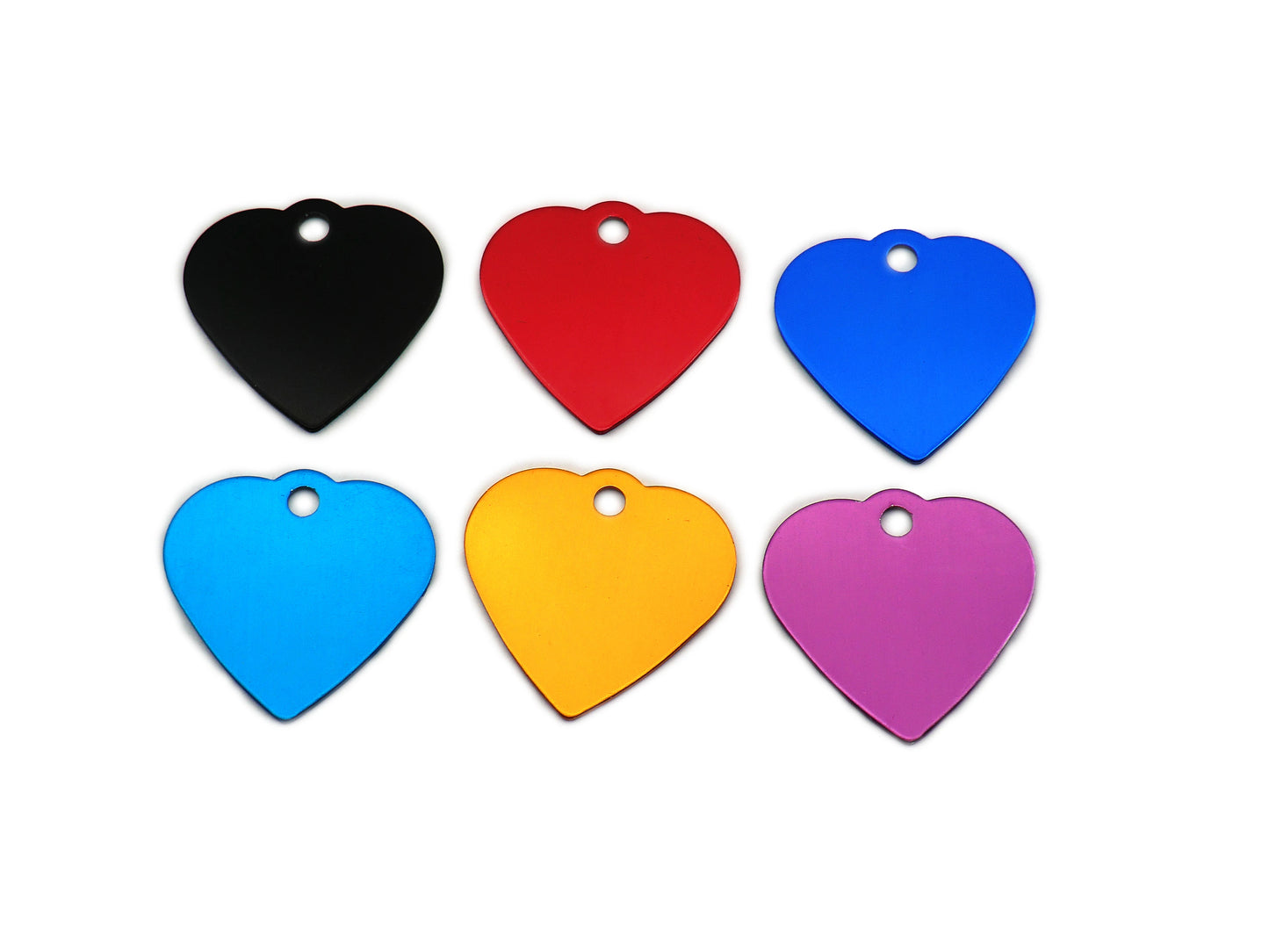 20Pcs Anti-Lost Dog Id Tag Personalized Engraving Pet Dog Collar Pendant Customized Pet Name Aluminum heart Pet Accessories