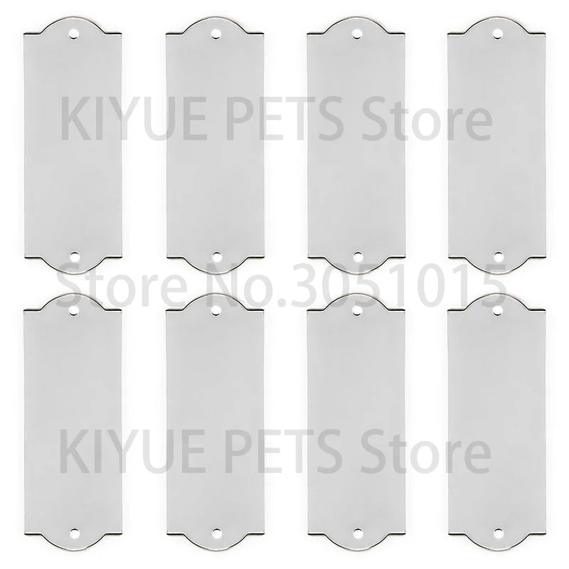 Personalized 20Pcs Pet Dog Name Tag Engraved Kitten Puppy Anti-lost Collars Tag Collar Nameplate Accessories