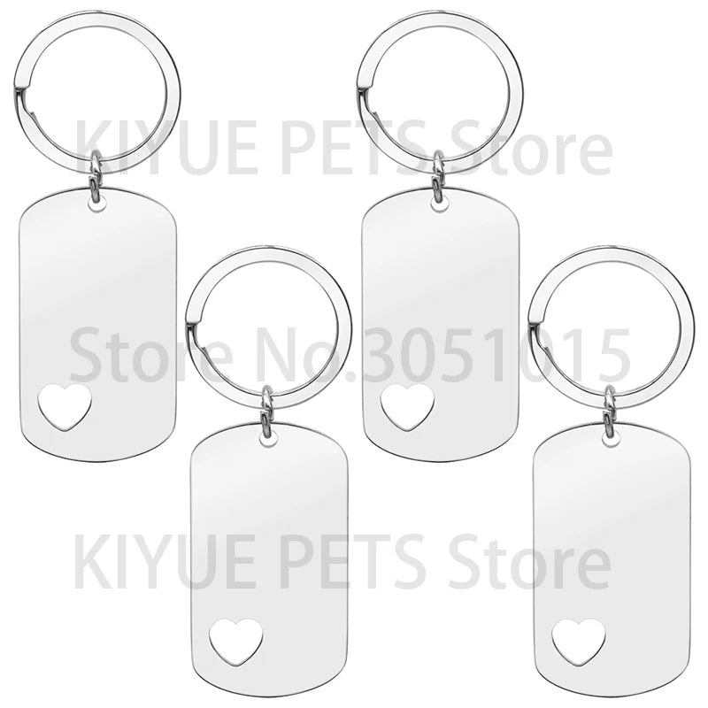 20PCS Dog Tag Necklace Military Army Nameplate ID Blank Pendant Mirror Polished Stainless Steel Jewelry Men Wholesale Plate