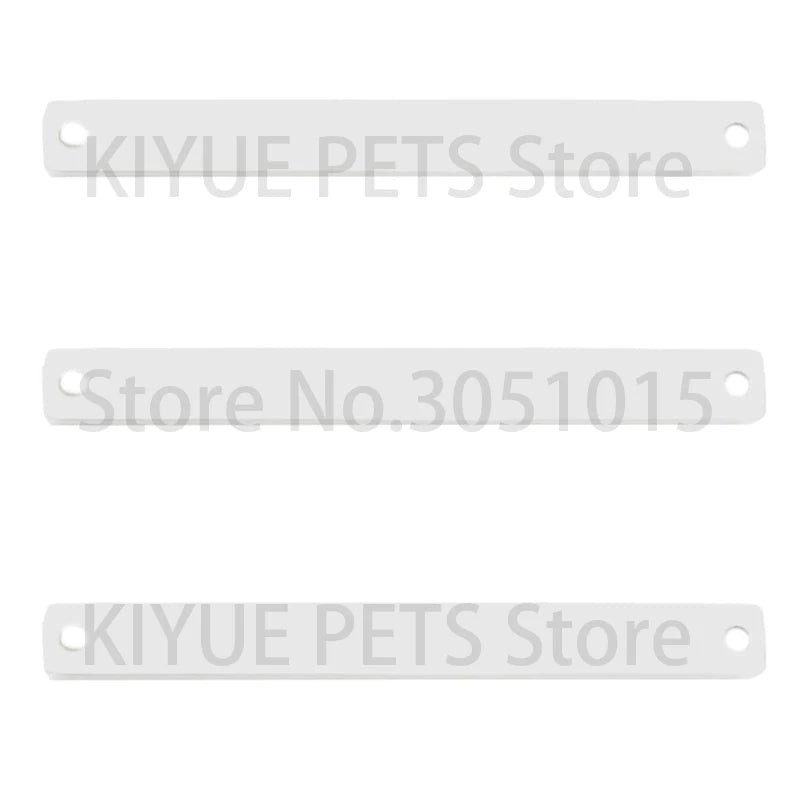 100Pcs Customized Pet Anti-lost Stainless steel Tag Personalized Engravable ID Plate  Necklace Jewelry Pendants Souvenir