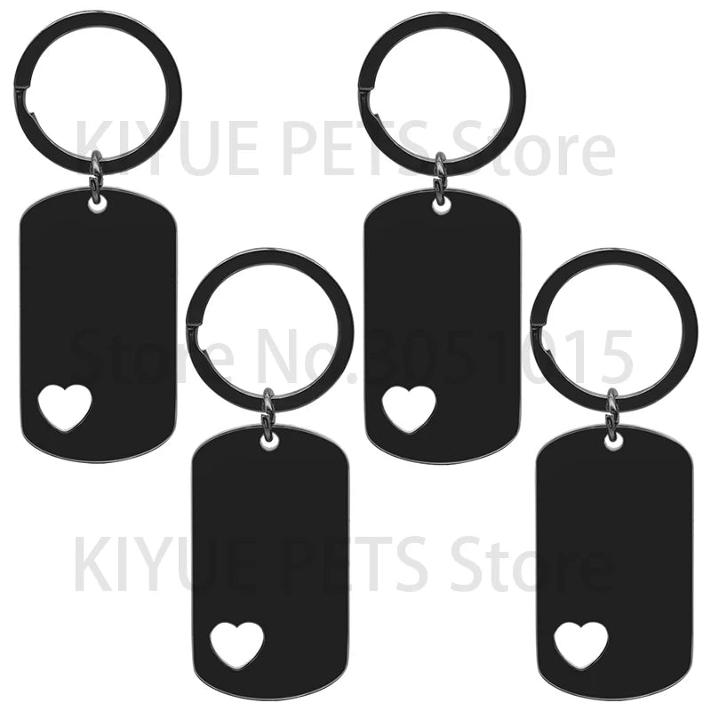 20PCS Dog Tag Necklace Military Army Nameplate ID Blank Pendant Mirror Polished Stainless Steel Jewelry Men Wholesale Plate