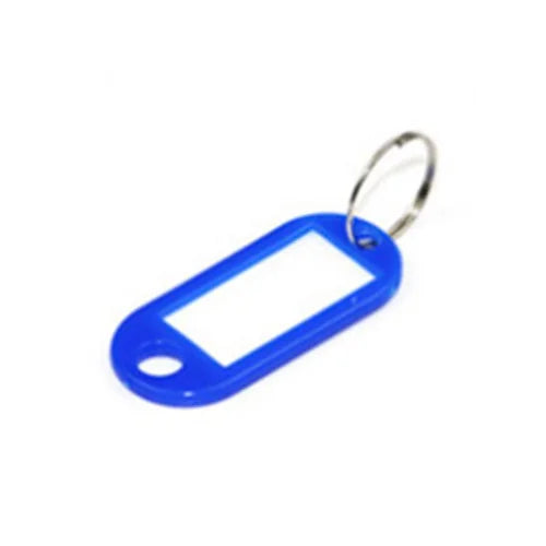 Wholesale 100Pcs ID Tag Dog Pet Plastic Keychain Key Tags ID Label Name Tags With Ring Key Chains Rings Write Name Phone Text