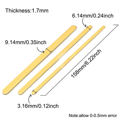 Wholesale 100Pcs 3/6/9mm 160mm Open Cuff Bangle Mirror Polishe Stainless Steel Rectangle CustomizedStrips Name ID Tag Accessorie