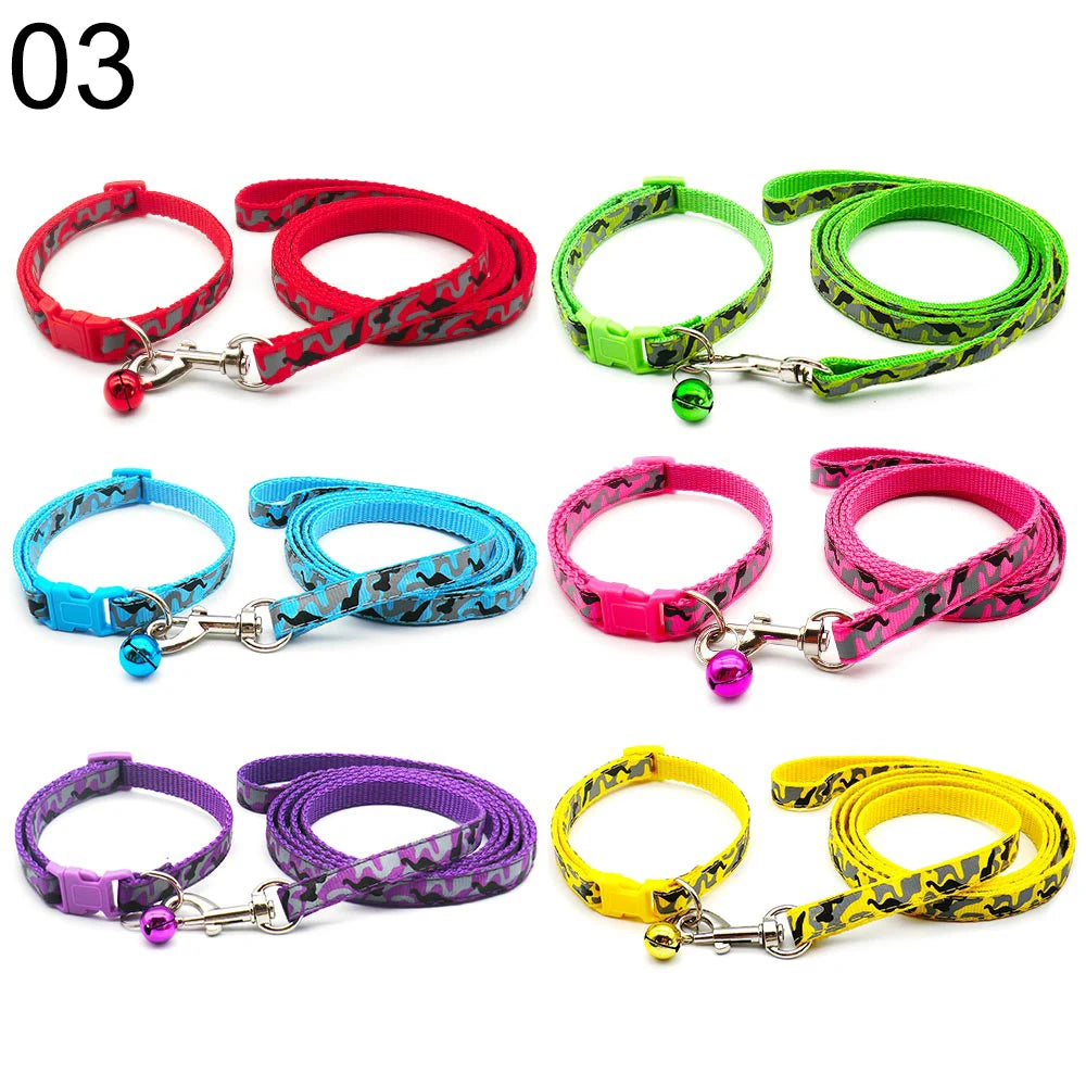 24Sets Dog Cat Leash Adjustable Leashes Collar Puppy Outdoor Walking Chihuahua Terier Schnauzer Outdoor Traction Rope General